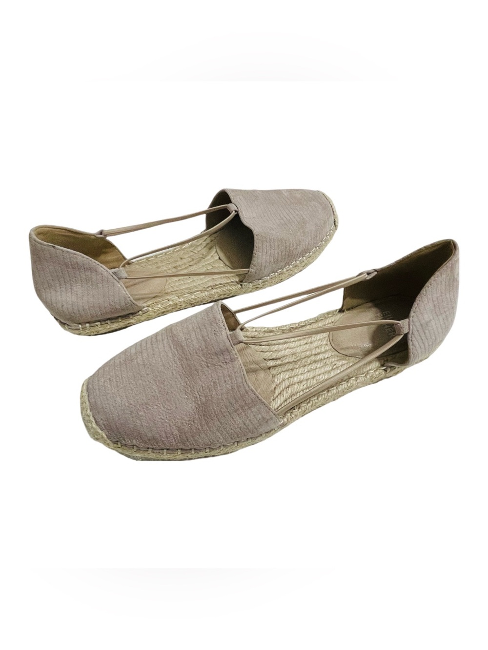 Eileen Fisher Lee Espadrille Shoes Sandals Flat Natural Beige Suede
Size 10